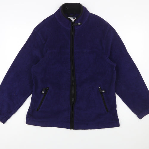 Alpine Tek Men's Blue Fleece Full Zip Outdoor Jacket Size L