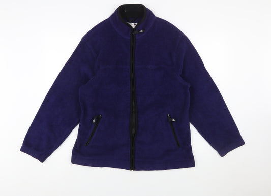 Alpine Tek Men's Blue Fleece Full Zip Outdoor Jacket Size L