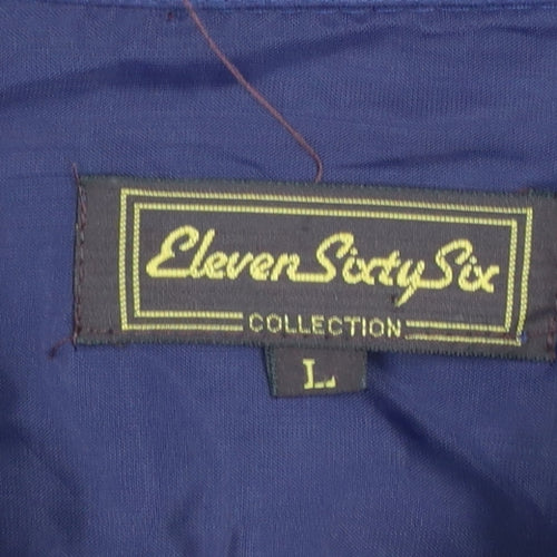 Eleven Sixty Six Men's Red Check Flannel Button-Up Shirt Size L