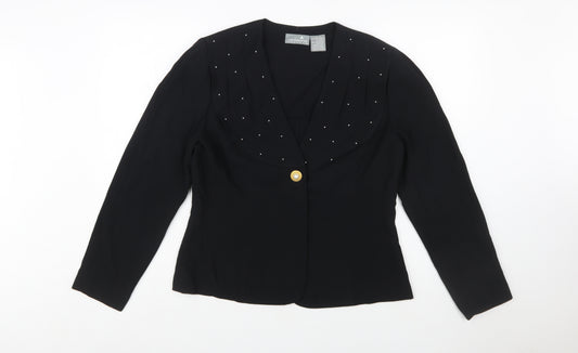 Liz Claiborne Women’s Black Size 12 Shawl Collar Tuxedo Blazer