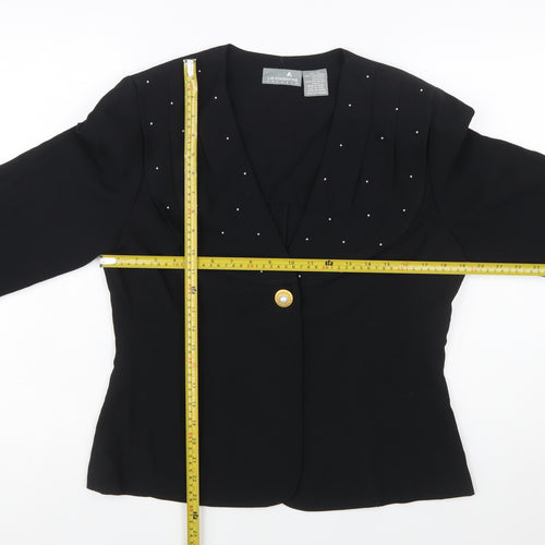 Liz Claiborne Women’s Black Size 12 Shawl Collar Tuxedo Blazer