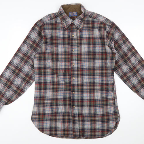 Pendleton Men's Multicoloured Wool Plaid Flannel Button-Up Shirt M