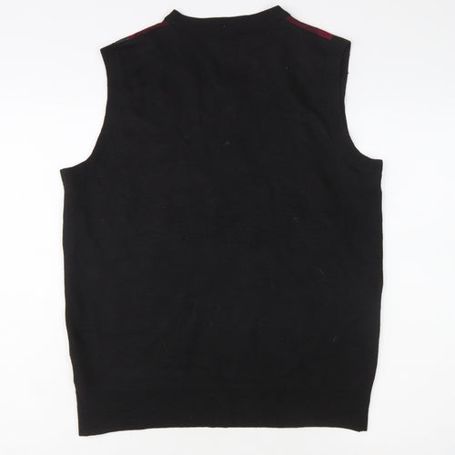 Cambridge Classics Men's Multicoloured Argyle V-Neck Vest XL