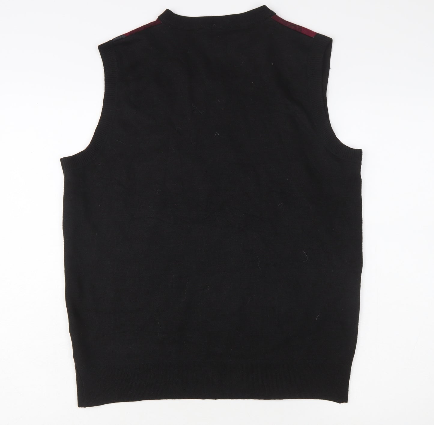Cambridge Classics Men's Multicoloured Argyle V-Neck Vest XL