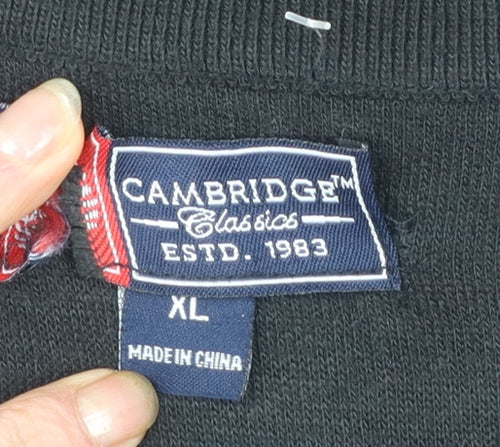 Cambridge Classics Men's Multicoloured Argyle V-Neck Vest XL