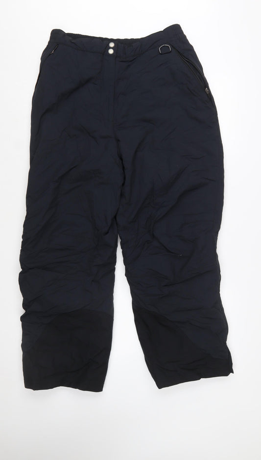 L.L.Bean Women's Black L Regular Insulated Snow Pants Waterproof