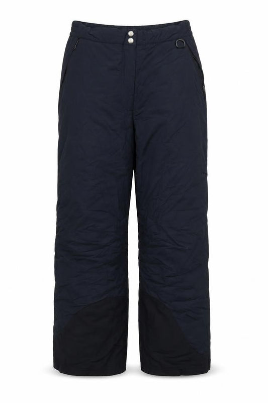 Front view of L.L.Bean Women's Black L Regular Insulated Snow Pants Waterproof