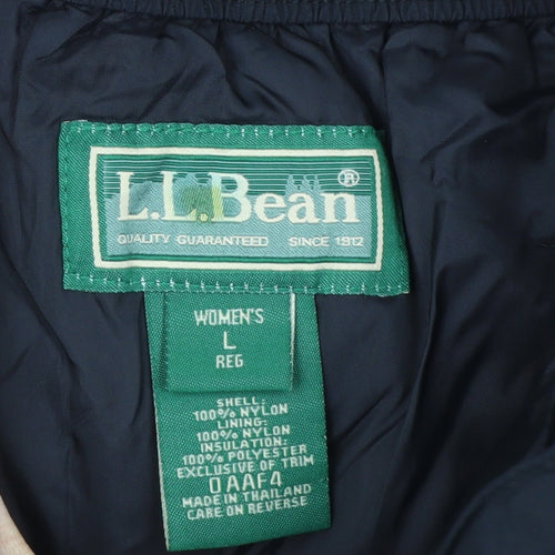 L.L.Bean Women's Black L Regular Insulated Snow Pants Waterproof