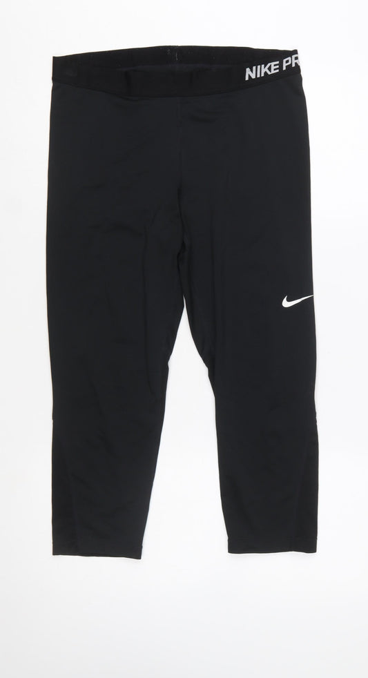 Nike Pro Dri-Fit Women's Black XL Capri Compression Leggings