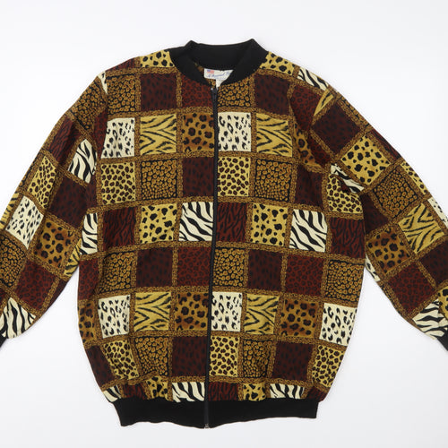 A Personal Touch Women's Multicoloured Animal Print Bomber Jacket M