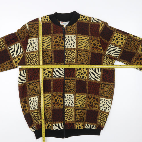 A Personal Touch Women's Multicoloured Animal Print Bomber Jacket M