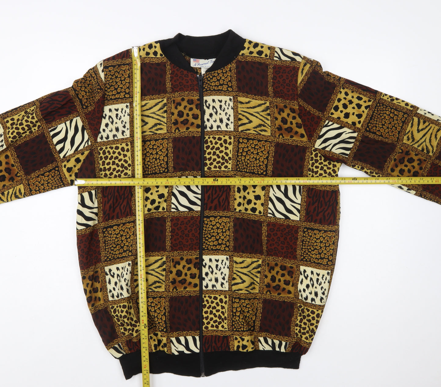 A Personal Touch Women's Multicoloured Animal Print Bomber Jacket M