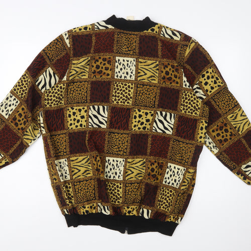 A Personal Touch Women's Multicoloured Animal Print Bomber Jacket M