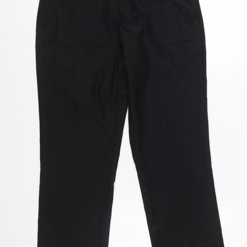 Alberto Cardinali Men's Black Chino Trousers W30 L30 Polyester Blend