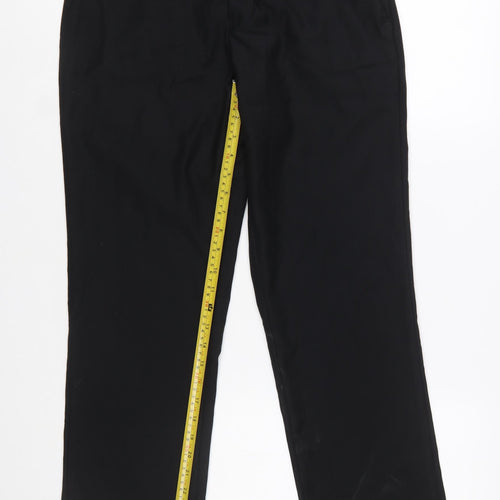 Alberto Cardinali Men's Black Chino Trousers W30 L30 Polyester Blend