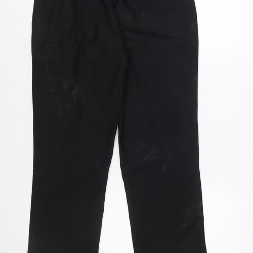 Alberto Cardinali Men's Black Chino Trousers W30 L30 Polyester Blend