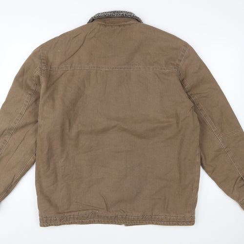 Thomas Scott Men's Brown XL Workwear Jacket Faux Fur Collar