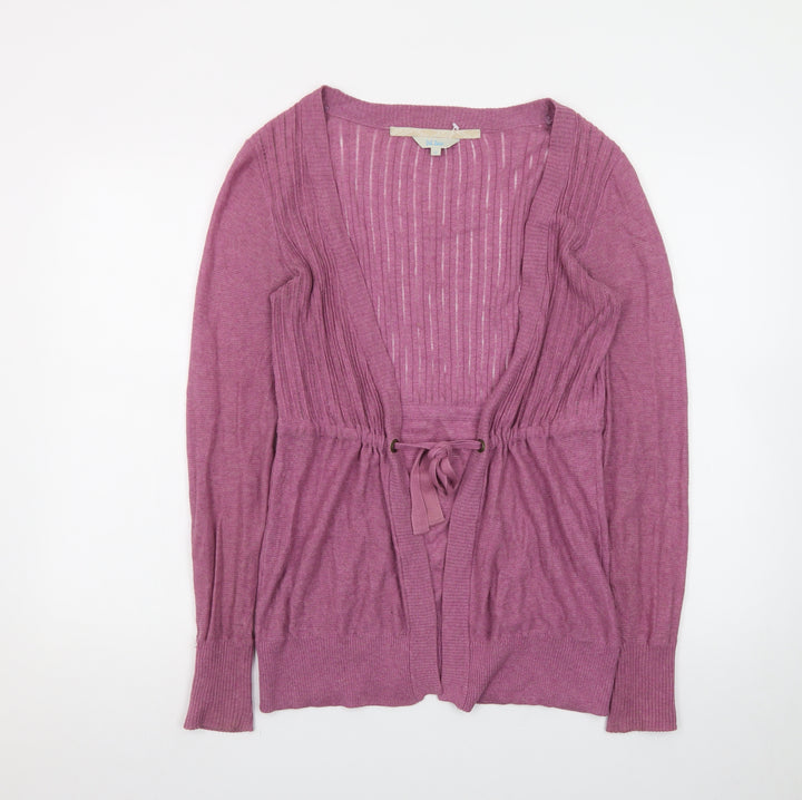 Fat Face Women's Purple Long Sleeve Tie Waist Cardigan Size 12