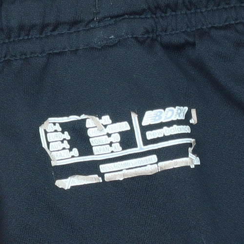 New Balance Men Black L Athletic Running Shorts Quick Dry