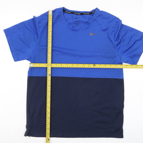 Nike Men's Blue Dri-Fit Running T-Shirt Size S
