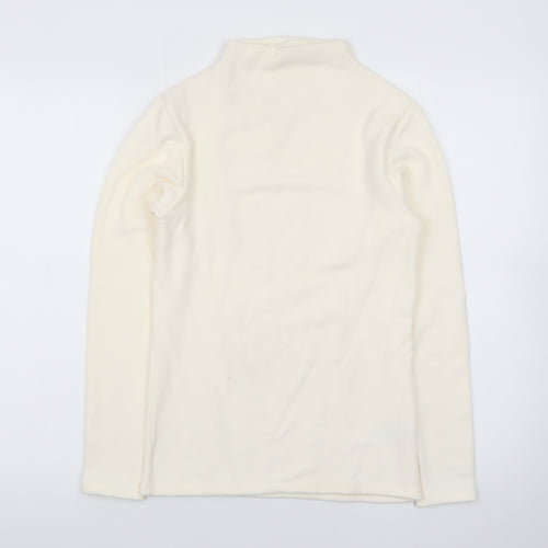 Marks and Spencer Women Ivory Heatgen High Neck Jumper Size 12