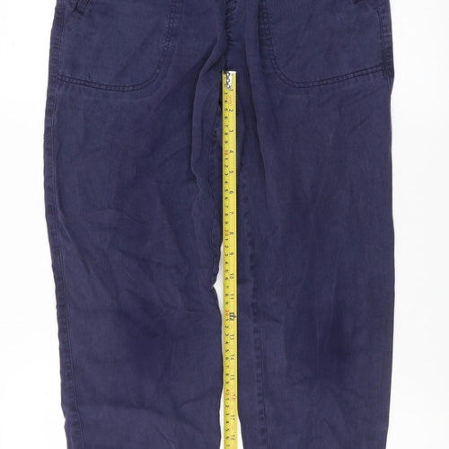 Fat Face Womens Blue Cotton Jogger Trousers Size 8