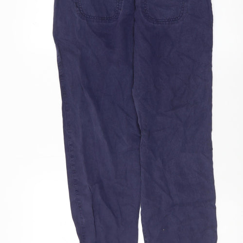 Fat Face Womens Blue Cotton Jogger Trousers Size 8