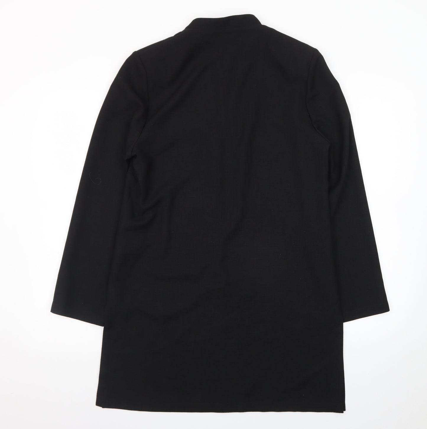 Jacques Vert Women Black Size 10 Long Sleeve Blazer Coat