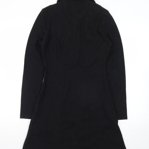Marks and Spencer Women’s Black Fit & Flare Collared Knee Length Dress Size 8