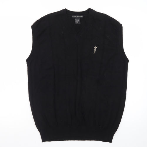 Fairway Outfitters Men's Black Cotton Golf Vest Jumper M Regular Fit