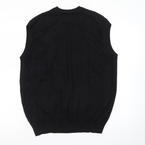 Fairway Outfitters Men's Black Cotton Golf Vest Jumper M Regular Fit