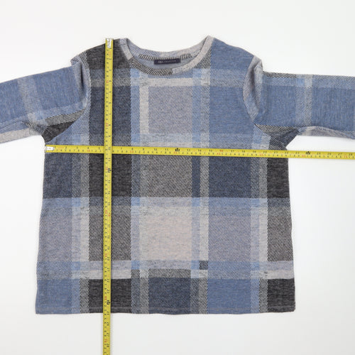 Marks and Spencer Womens Multicoloured Check Knit Pullover Jumper Size 18