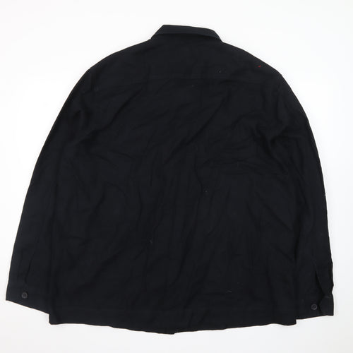 Marks and Spencer Autograph Men’s Black 2XL Cotton Button-Up Shirt