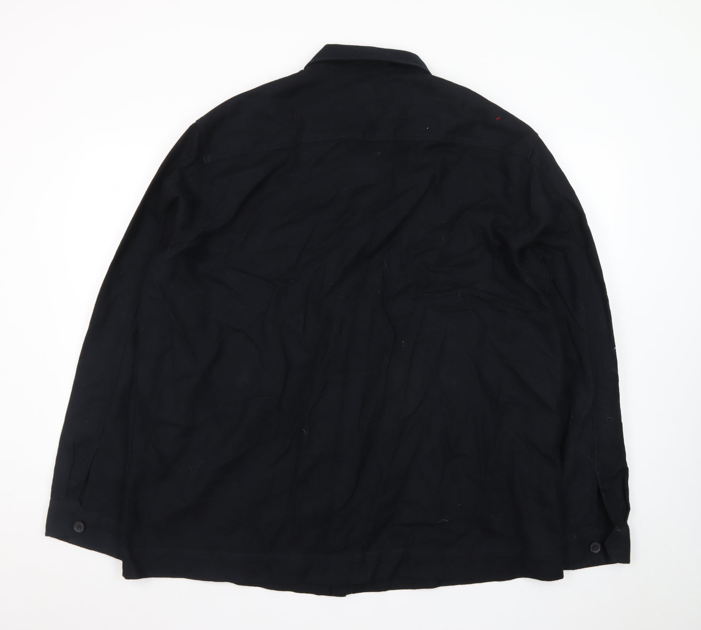 Marks and Spencer Autograph Men’s Black 2XL Cotton Button-Up Shirt