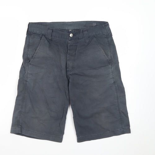 Carhartt Men Blue 28 Work Bermuda Canvas Shorts