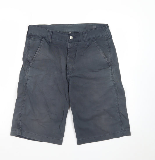 Carhartt Men Blue 28 Work Bermuda Canvas Shorts
