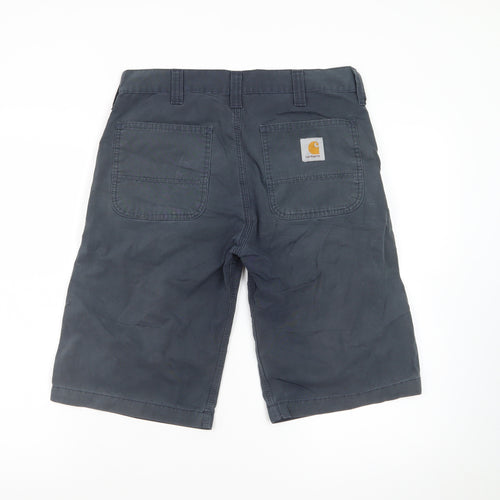 Carhartt Men Blue 28 Work Bermuda Canvas Shorts