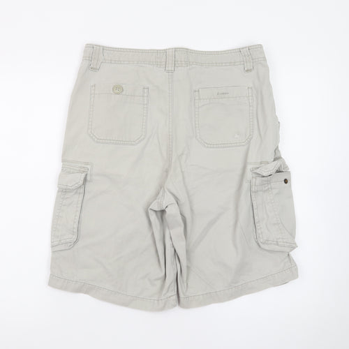 Mantaray Men's Beige Cargo Shorts Size 32 Regular Fit Casual