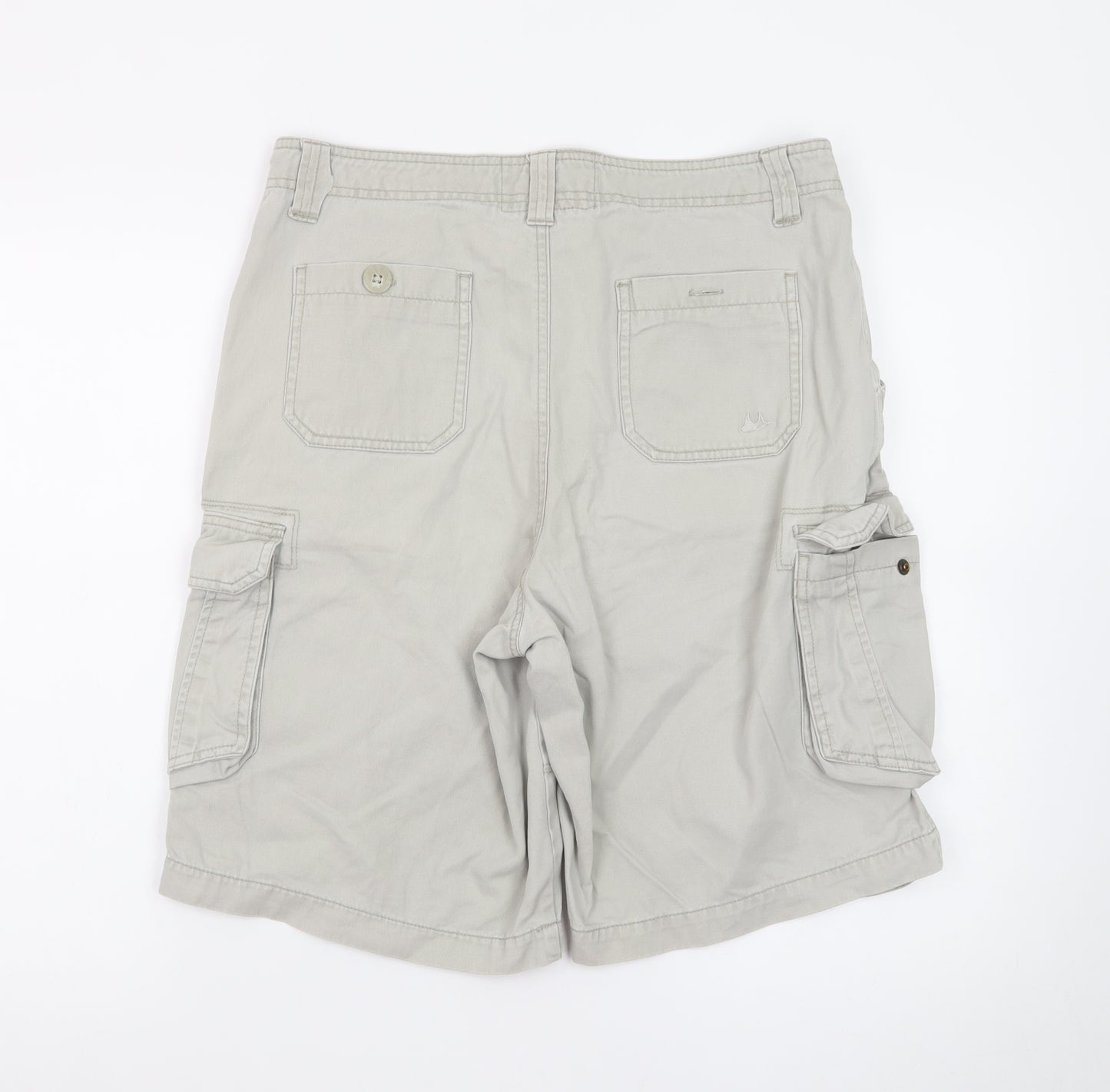 Mantaray Men's Beige Cargo Shorts Size 32 Regular Fit Casual