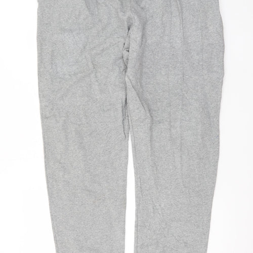 Nike Men's Grey Jogger Sweatpants L Logo Sportswear