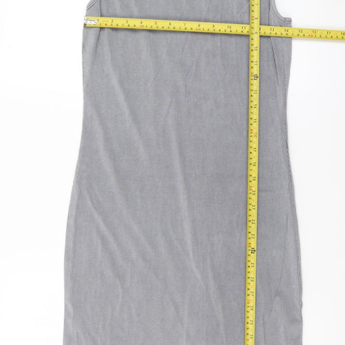Boohoo Women Grey Sleeveless Bodycon Dress Size 18
