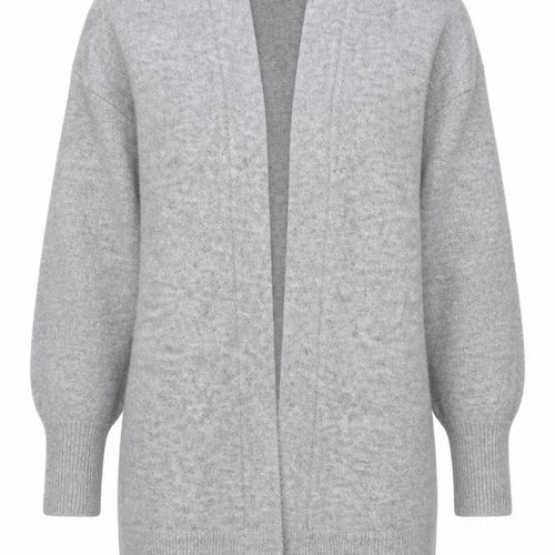 H&M Women Grey Long Sleeve Open Knit Cardigan XS