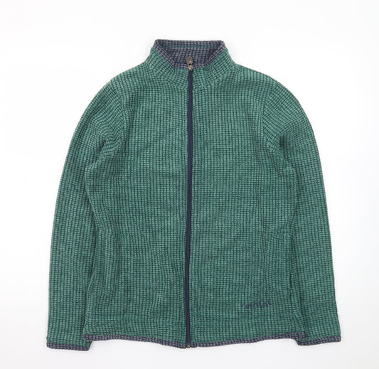 Weird Fish Men's Green Full Zip Fleece Jacket M Outdoor Casual