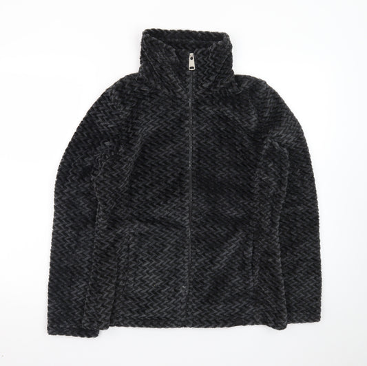 Regatta Womens Black Fleece Jacket Size 10 Lightweight Zip Up