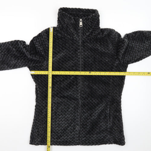 Regatta Womens Black Fleece Jacket Size 10 Lightweight Zip Up