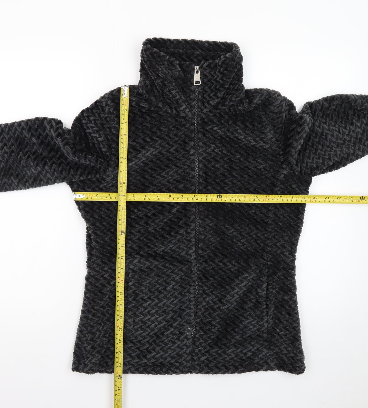 Regatta Womens Black Fleece Jacket Size 10 Lightweight Zip Up