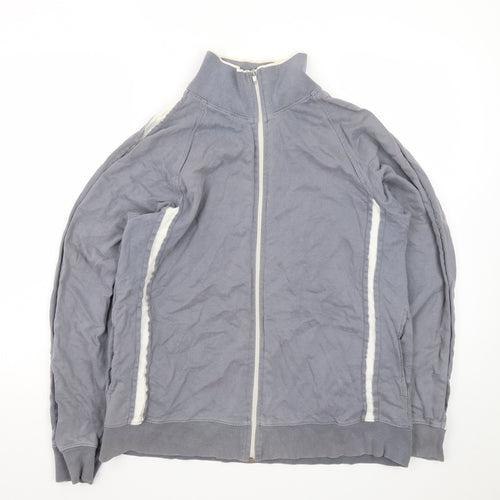Petroleum Forward Men's Grey Full Zip Cotton Jacket Size M