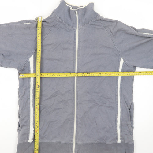 Petroleum Forward Men's Grey Full Zip Cotton Jacket Size M