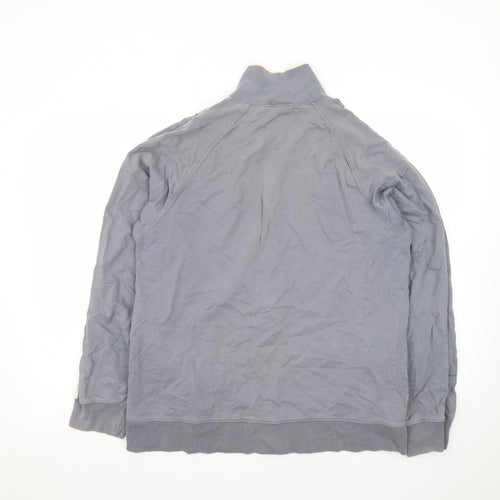 Petroleum Forward Men's Grey Full Zip Cotton Jacket Size M
