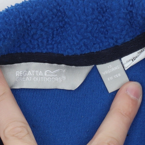 Regatta Great Outdoors Boys Blue Full Zip Fleece Jacket 13 Years